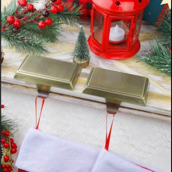 Metal Stocking Holder Set with Bronze Finish by Holiday Time 2 Piece - Picture 3 of 8